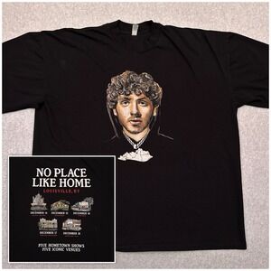 Jack Harlow No Place Like Home Tour Shirt Mens 2XL Los Angeles Apparel 6.5oz Rap